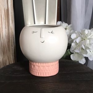 Face Design Decor Jar